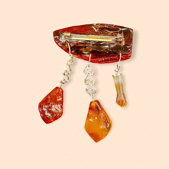 SPECTACULAR PIECE OF VINTAGE AMBER - Picture 11 of 16